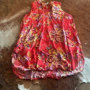 Beach lunch lounge red swimsuit cover-up XL